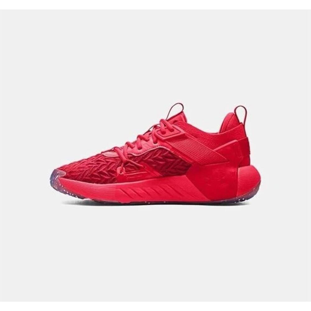 Under Armour Men's 7 Women 8.5 Project Rock Training Shoes, Red/Rouge, Medium US